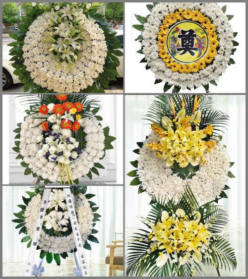 山东济宁邹城市香城镇于桃园村花圈速递